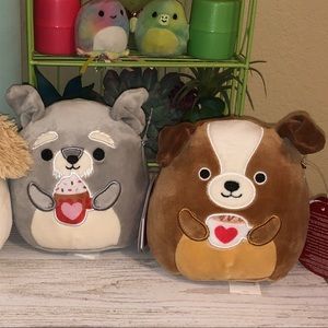 5” valentines dog squishmallow bundle